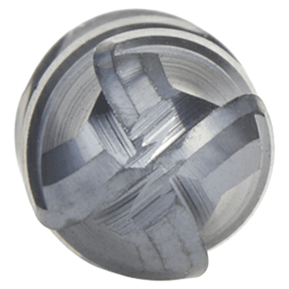 1/4" Dia x 1/2" High Performance Solid Carbide CNC Steel, Helix Spiral Ball Nose with AlTiN Coating 4-Flute, 1/4" Shank, 2" Long Up-Cut Router Bit, /End Mill Alt 5 - Image