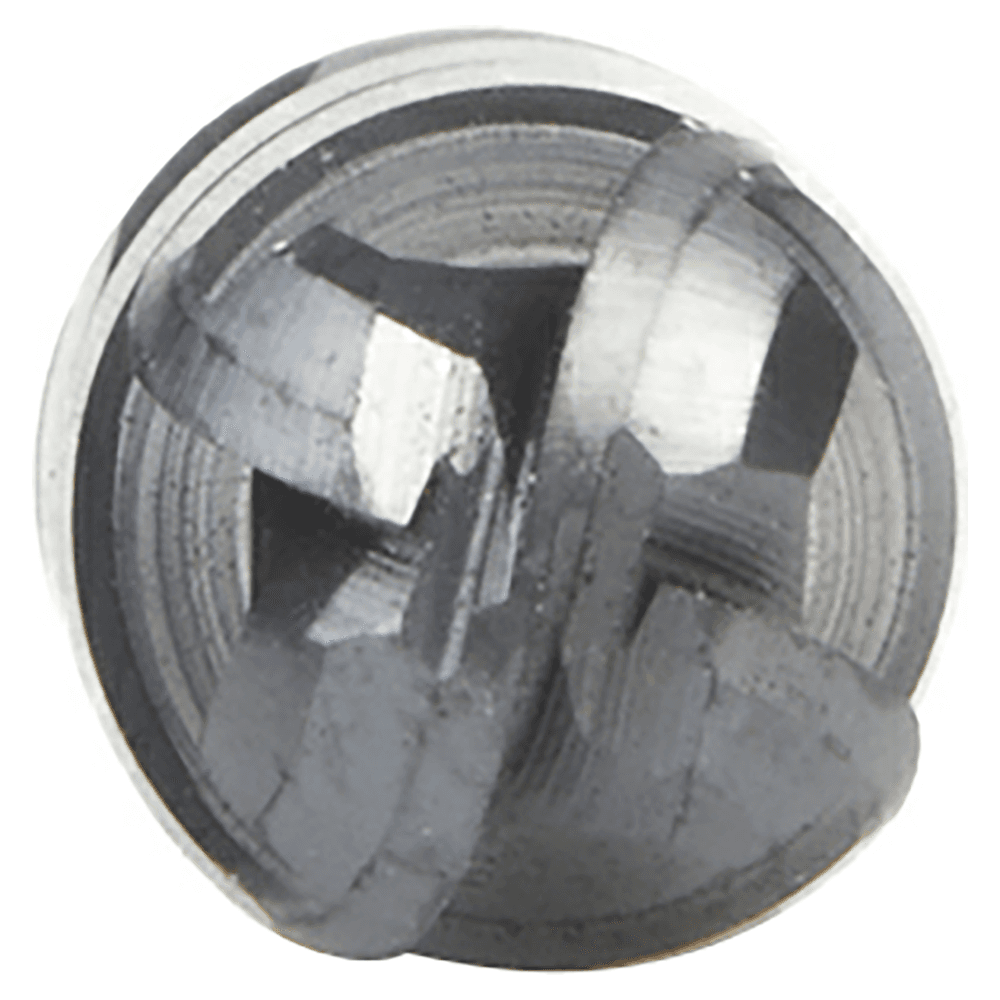 1/4" Dia x 5/8" High Performance Solid Carbide CNC Steel, Helix Spiral Ball Nose with AlTiN Coating 4-Flute, 1/4" Shank, 2-1/2" Long Up-Cut Router Bit, /End Mill Alt 4 - Image