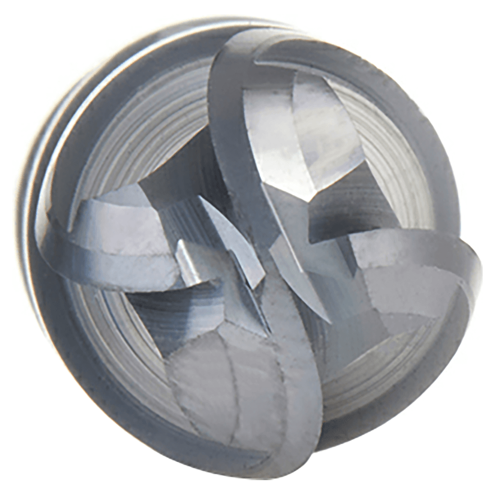 1/2" Dia x 1" High Performance Solid Carbide CNC Steel, Helix Spiral Ball Nose with AlTiN Coating 4-Flute, 1/2" Shank x 3" Long Up-Cut Router Bit, /End Mill Alt 4 - Image