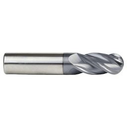 3/4" Dia x 1-1/2" High Performance Solid Carbide CNC Steel Helix Spiral Ball Nose Long Up-Cut Router Bit/End Mill, 4-Flute, 3/4" Shank Alt 1 - Image