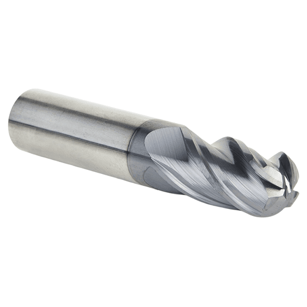 3/4" Dia x 1-1/2" High Performance Solid Carbide CNC Steel Helix Spiral Ball Nose Long Up-Cut Router Bit/End Mill, 4-Flute, 3/4" Shank Alt 2 - Image