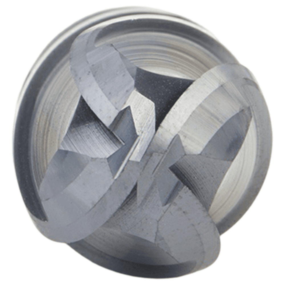 3/4" Dia x 1-1/2" High Performance Solid Carbide CNC Steel Helix Spiral Ball Nose Long Up-Cut Router Bit/End Mill, 4-Flute, 3/4" Shank Alt 4 - Image