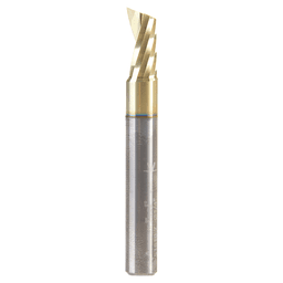 1/4" x 2" x 1/2" Up-Cut 'O' Aluminum Cutting CNC Spiral Router Bit, 1-Flute, 1/4" shank Alt 1 - Image