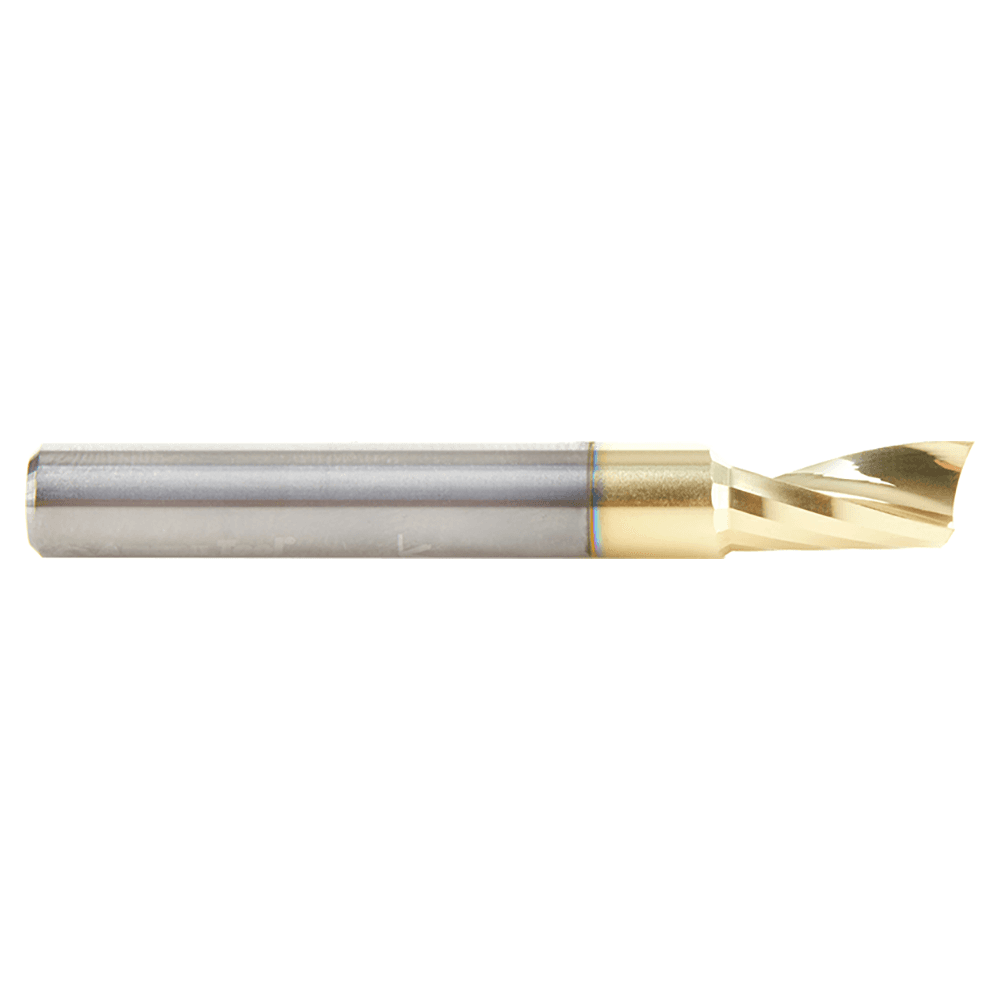 1/4" x 2" x 1/2" Up-Cut 'O' Aluminum Cutting CNC Spiral Router Bit, 1-Flute, 1/4" shank Alt 2 - Image
