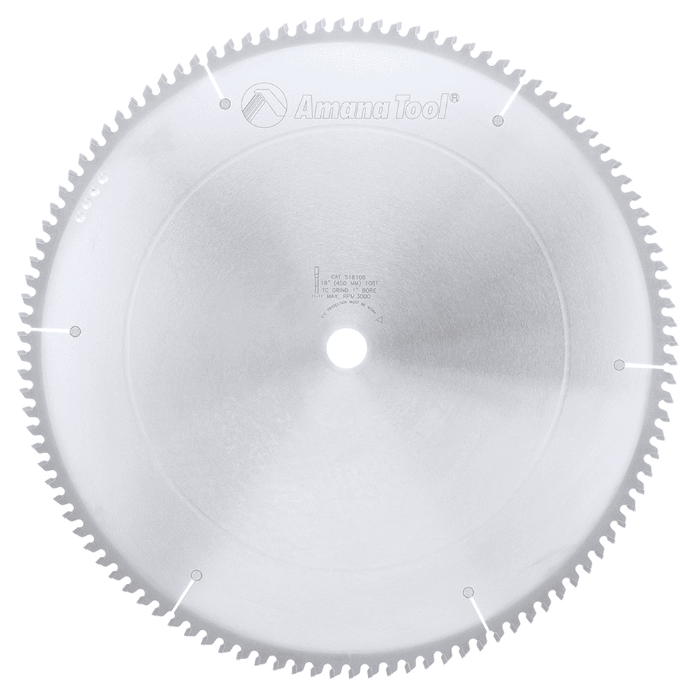 18" x 108 Teeth Aluminum/Non-Ferrous Metal Saw Blade - Main Image