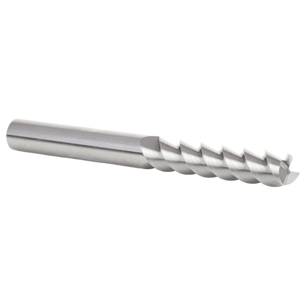 10mm x 45mm 55° CNC Solid Carbide Aluminum/Acrylic Cutting Helix End Mill Bit, 3-Flute, 10mm Shank Alt 3 - Image