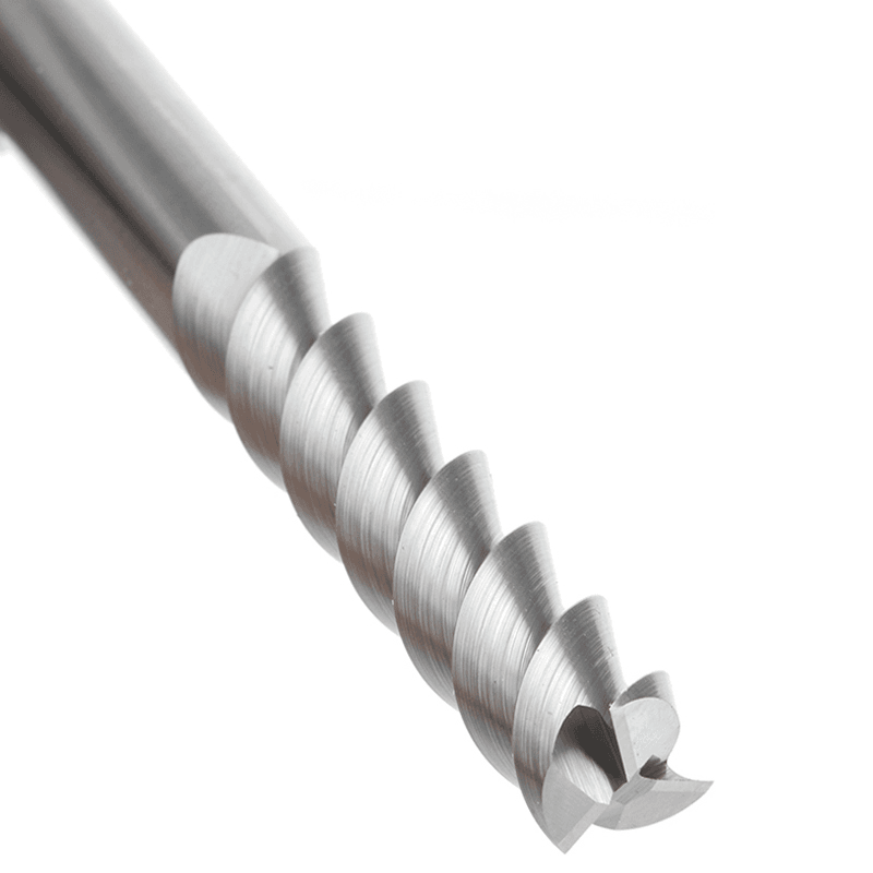 10mm x 45mm 55° CNC Solid Carbide Aluminum/Acrylic Cutting Helix End Mill Bit, 3-Flute, 10mm Shank Alt 5 - Image