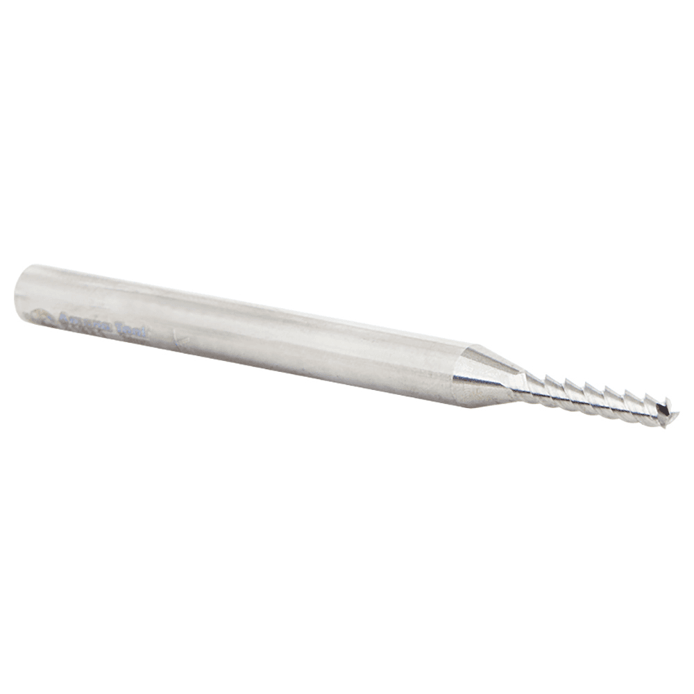 3mm x 15mm 55° CNC Solid Carbide Aluminum/Acrylic Cutting Helix End Mill Bit, 3-Flute, 6mm Shank Alt 3 - Image