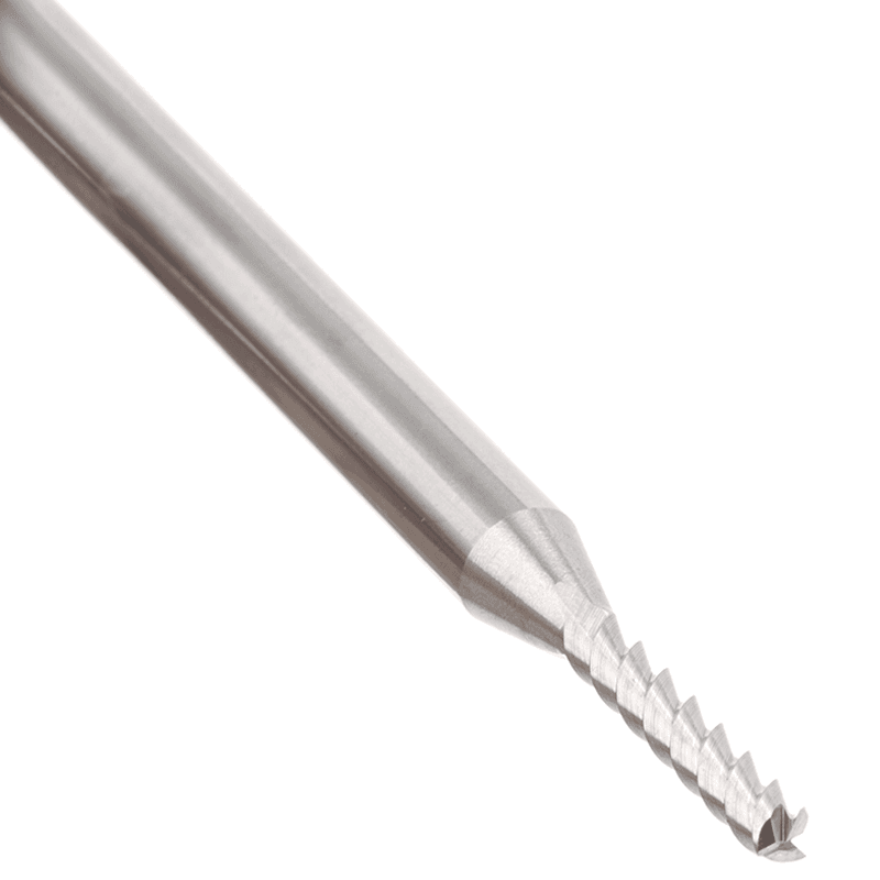 3mm x 15mm 55° CNC Solid Carbide Aluminum/Acrylic Cutting Helix End Mill Bit, 3-Flute, 6mm Shank Alt 5 - Image