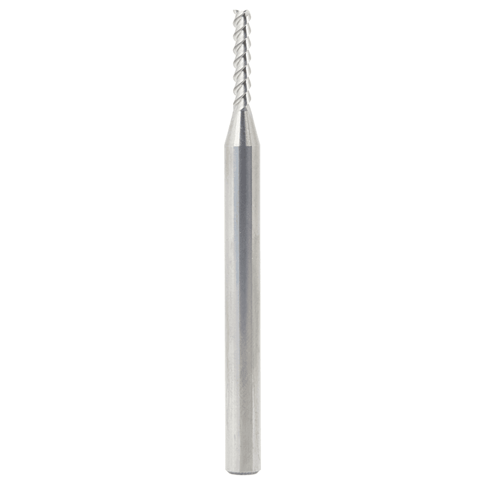 3mm x 15mm 55° CNC Solid Carbide Aluminum/Acrylic Cutting Helix End Mill Bit, 3-Flute, 6mm Shank Main - Image