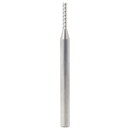 3mm x 15mm 55° CNC Solid Carbide Aluminum/Acrylic Cutting Helix End Mill Bit, 3-Flute, 6mm Shank Main - Image
