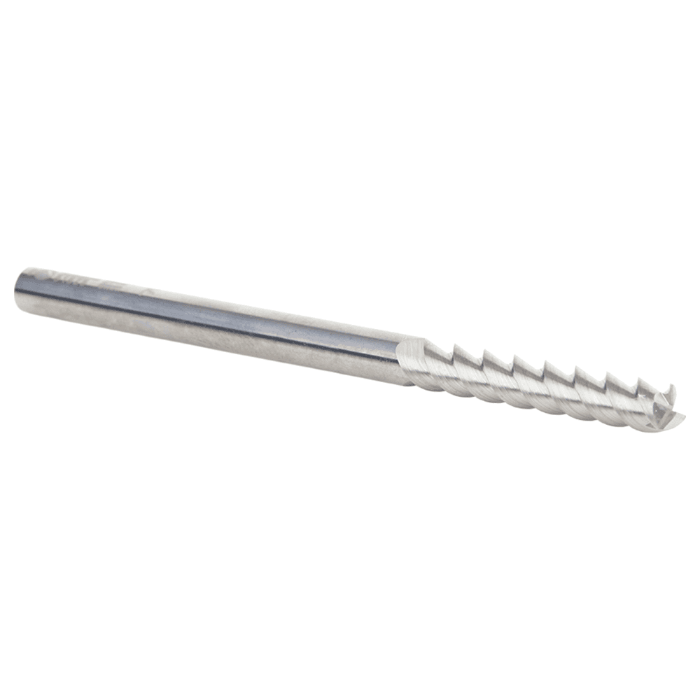 6mm x 35mm 55° CNC Solid Carbide Aluminum/Acrylic Cutting Helix End Mill Bit, 3-Flute, 6mm Shank Alt 3 - Image