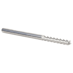6mm x 35mm 55° CNC Solid Carbide Aluminum/Acrylic Cutting Helix End Mill Bit, 3-Flute, 6mm Shank Alt 3 - Image