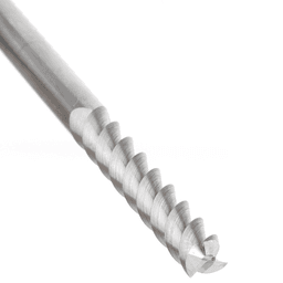 6mm x 35mm 55° CNC Solid Carbide Aluminum/Acrylic Cutting Helix End Mill Bit, 3-Flute, 6mm Shank Alt 5 - Image