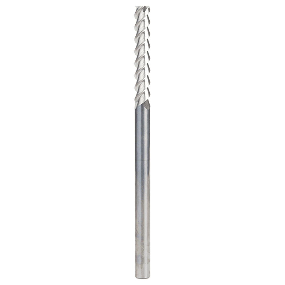 6mm x 35mm 55° CNC Solid Carbide Aluminum/Acrylic Cutting Helix End Mill Bit, 3-Flute, 6mm Shank Main - Image