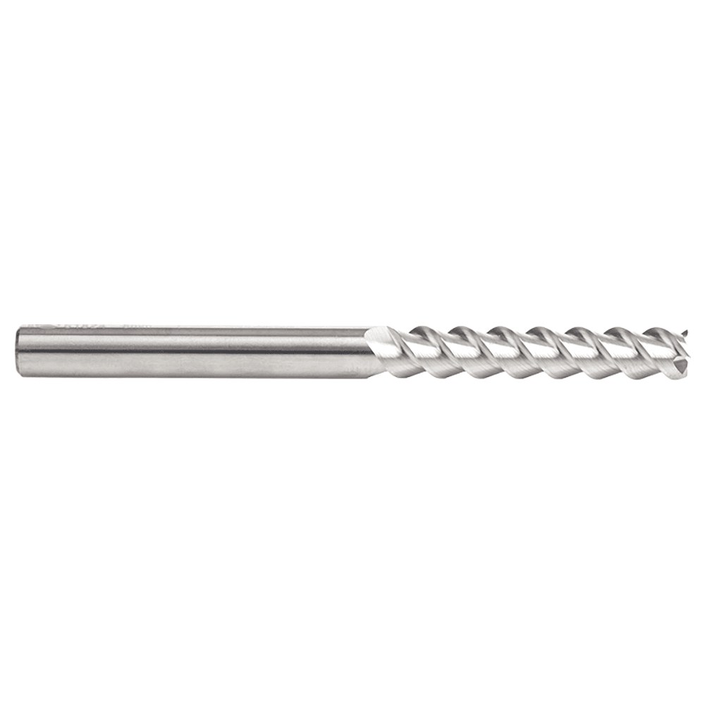 8mm x 45mm 55° CNC Solid Carbide Aluminum/Acrylic Cutting Helix End Mill Bit, 3-Flute, 8mm Shank Alt 2 - Image
