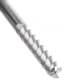 8mm x 45mm 55° CNC Solid Carbide Aluminum/Acrylic Cutting Helix End Mill Bit, 3-Flute, 8mm Shank Alt 5 - Image
