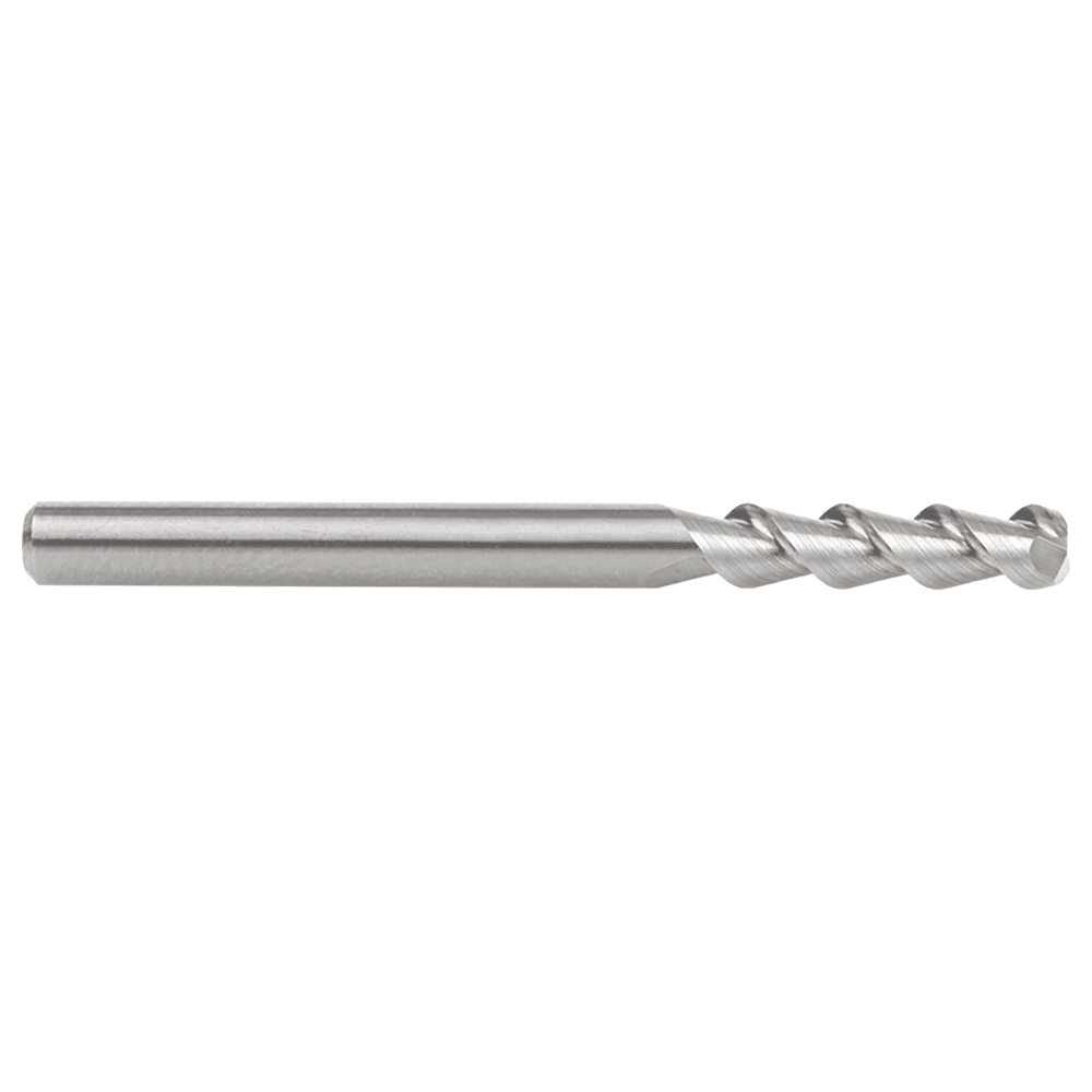 1/8" x 1/2" 55° CNC Solid Carbide Aluminum/Acrylic Cutting Helix End Mill Bit, 2-Flute, 1/8" Shank Alt 2 - Image
