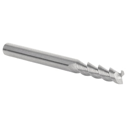 1/8" x 1/2" 55° CNC Solid Carbide Aluminum/Acrylic Cutting Helix End Mill Bit, 2-Flute, 1/8" Shank Alt 3 - Image