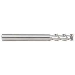 CNC 1/4" x 3/4" 55° Solid Carbide Aluminum/Acrylic Cutting Helix End Mill Bit, 2-Flute, 1/4" Shank Alt 2 - Image