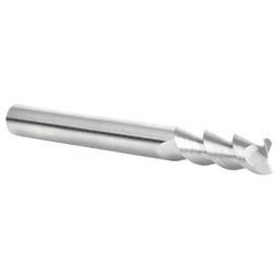 CNC 1/4" x 3/4" 55° Solid Carbide Aluminum/Acrylic Cutting Helix End Mill Bit, 2-Flute, 1/4" Shank Alt 3 - Image