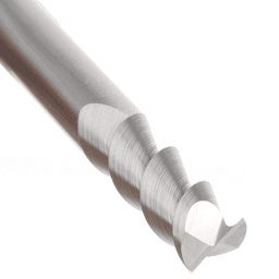 CNC 1/4" x 3/4" 55° Solid Carbide Aluminum/Acrylic Cutting Helix End Mill Bit, 2-Flute, 1/4" Shank Alt 5 - Image