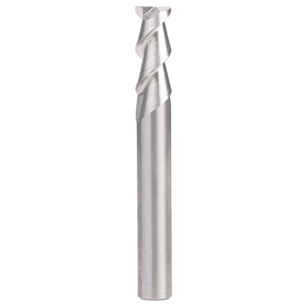 5/16" x 3/4" 55° CNC Solid Carbide Aluminum/Acrylic Cutting Helix End Mill Bit, 2-Flute, 5/16" Shank Main - Image