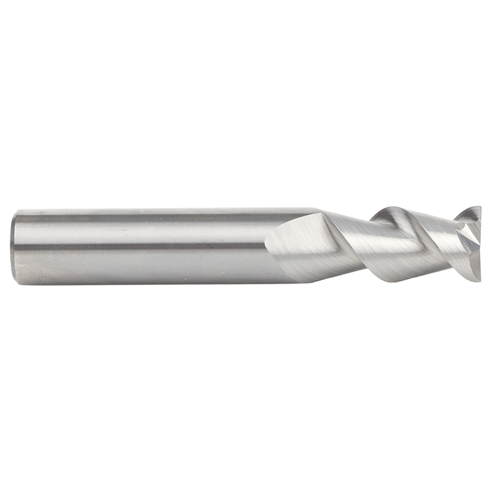 CNC 1/2" x 1" 55° Solid Carbide Aluminum/Acrylic Cutting Helix End Mill Bit, 2-Flute, 1/2" Shank Alt 2 - Image