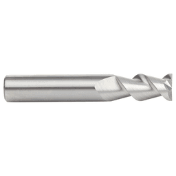 CNC 1/2" x 1" 55° Solid Carbide Aluminum/Acrylic Cutting Helix End Mill Bit, 2-Flute, 1/2" Shank Alt 2 - Image