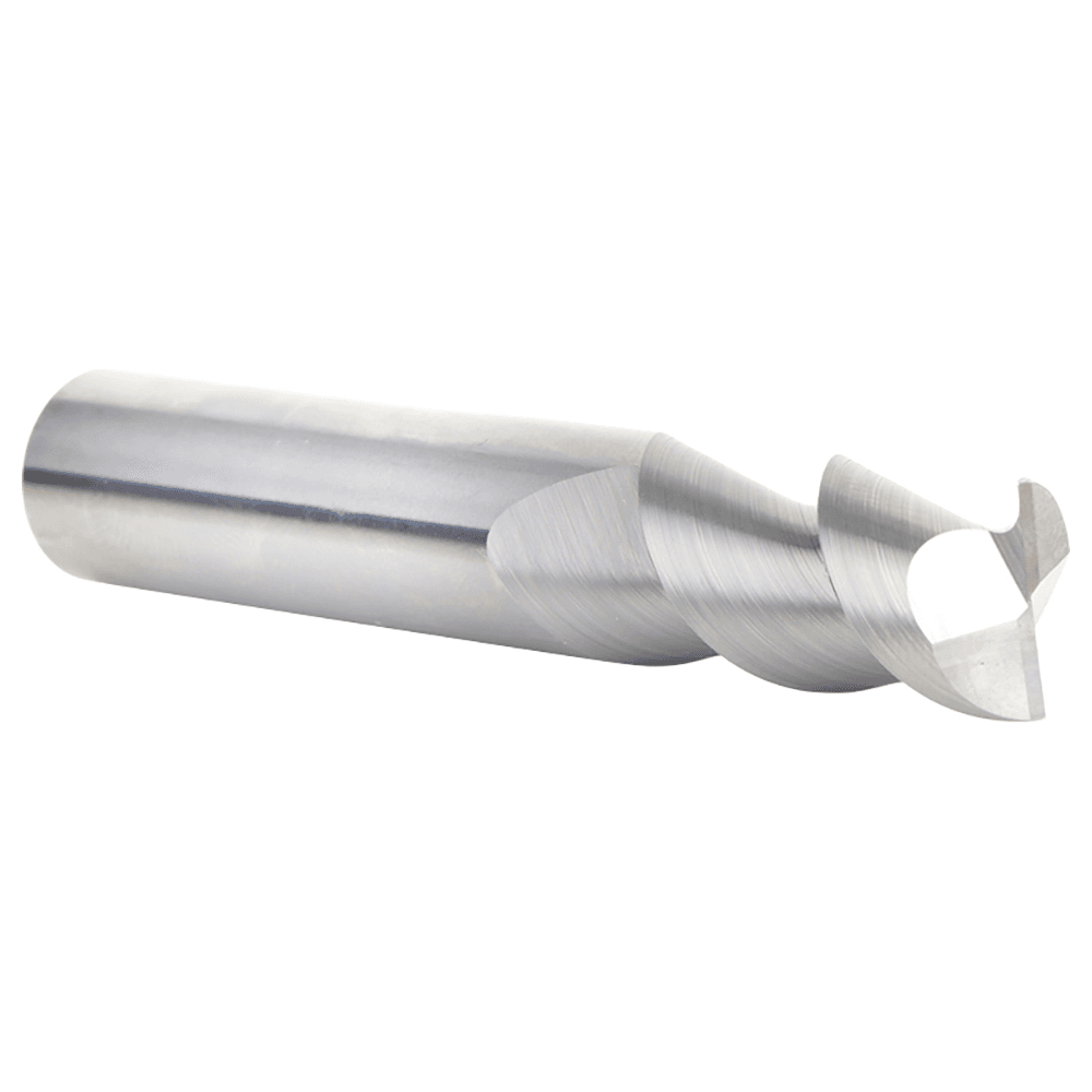 CNC 1/2" x 1" 55° Solid Carbide Aluminum/Acrylic Cutting Helix End Mill Bit, 2-Flute, 1/2" Shank Alt 3 - Image