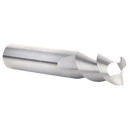CNC 1/2" x 1" 55° Solid Carbide Aluminum/Acrylic Cutting Helix End Mill Bit, 2-Flute, 1/2" Shank Alt 3 - Image