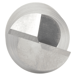 CNC 1/2" x 1" 55° Solid Carbide Aluminum/Acrylic Cutting Helix End Mill Bit, 2-Flute, 1/2" Shank Alt 4 - Image
