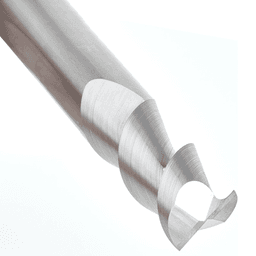 CNC 1/2" x 1" 55° Solid Carbide Aluminum/Acrylic Cutting Helix End Mill Bit, 2-Flute, 1/2" Shank Alt 5 - Image