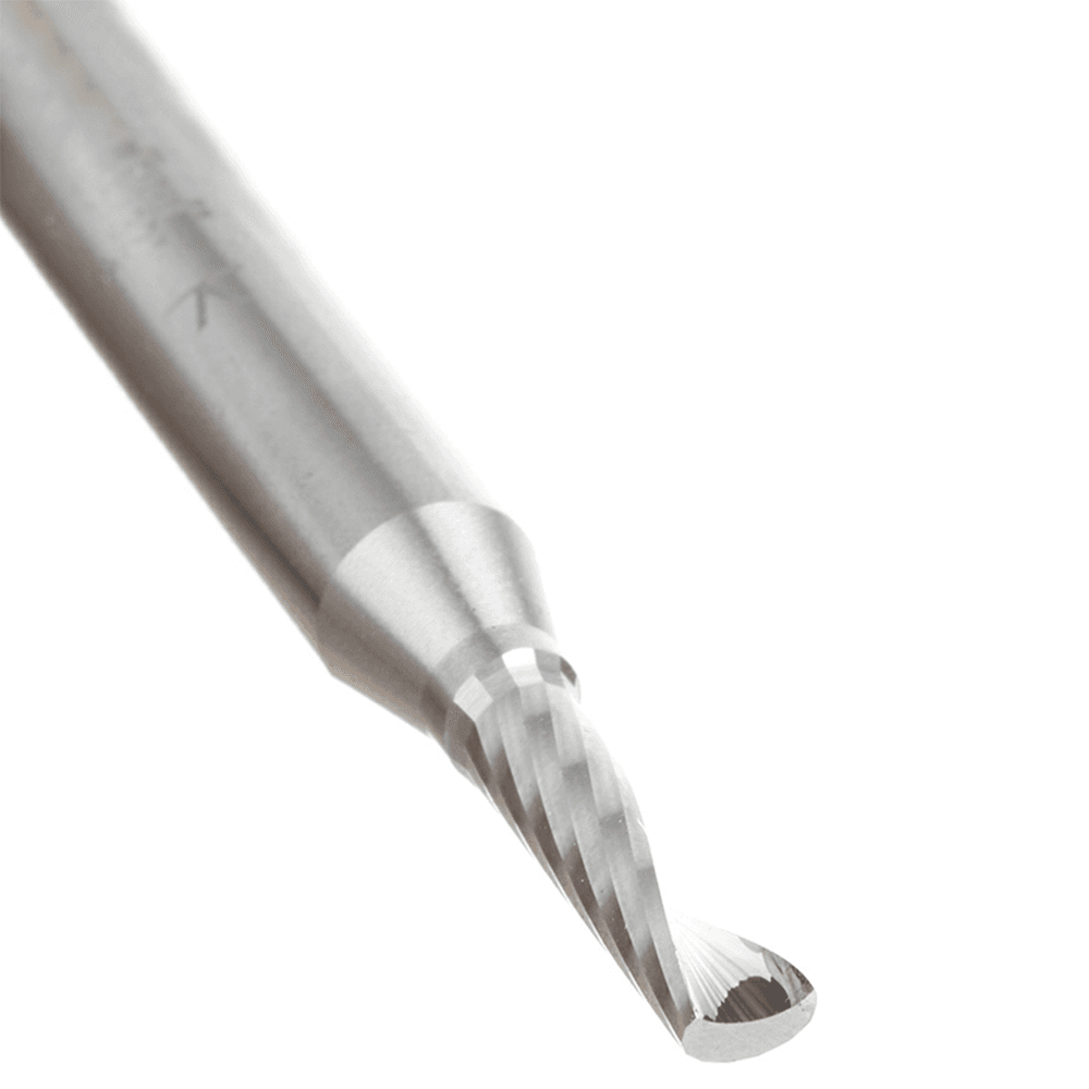 5/32" x 2" x 9/16" Up-Cut 'O' Aluminum Cutting CNC Spiral Router Bit, 1-Flute, 1/4" shank Alt 3 - Image
