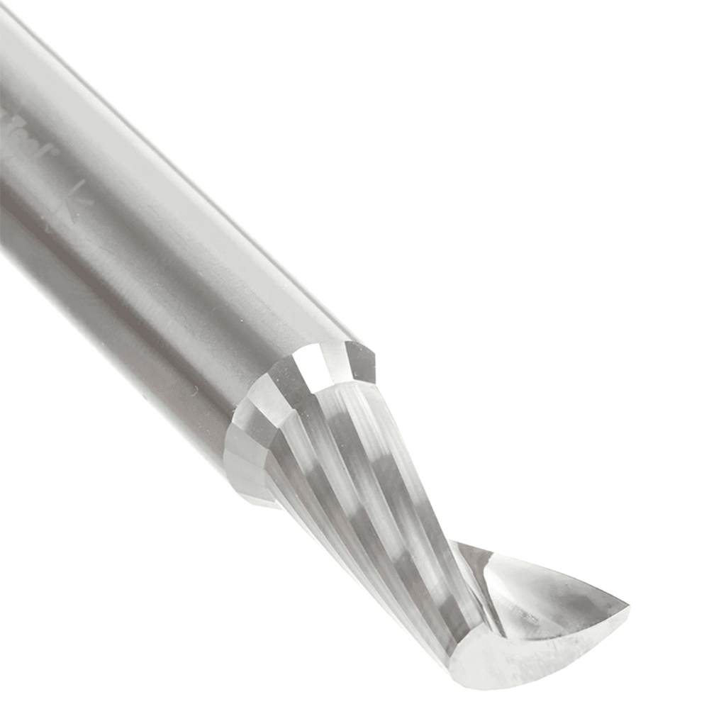 1/2" x 3" x 1 Up-Cut 'O' Aluminum Cutting CNC Spiral Router Bit, 1-Flute, 1/2" shank Alt 3 - Image