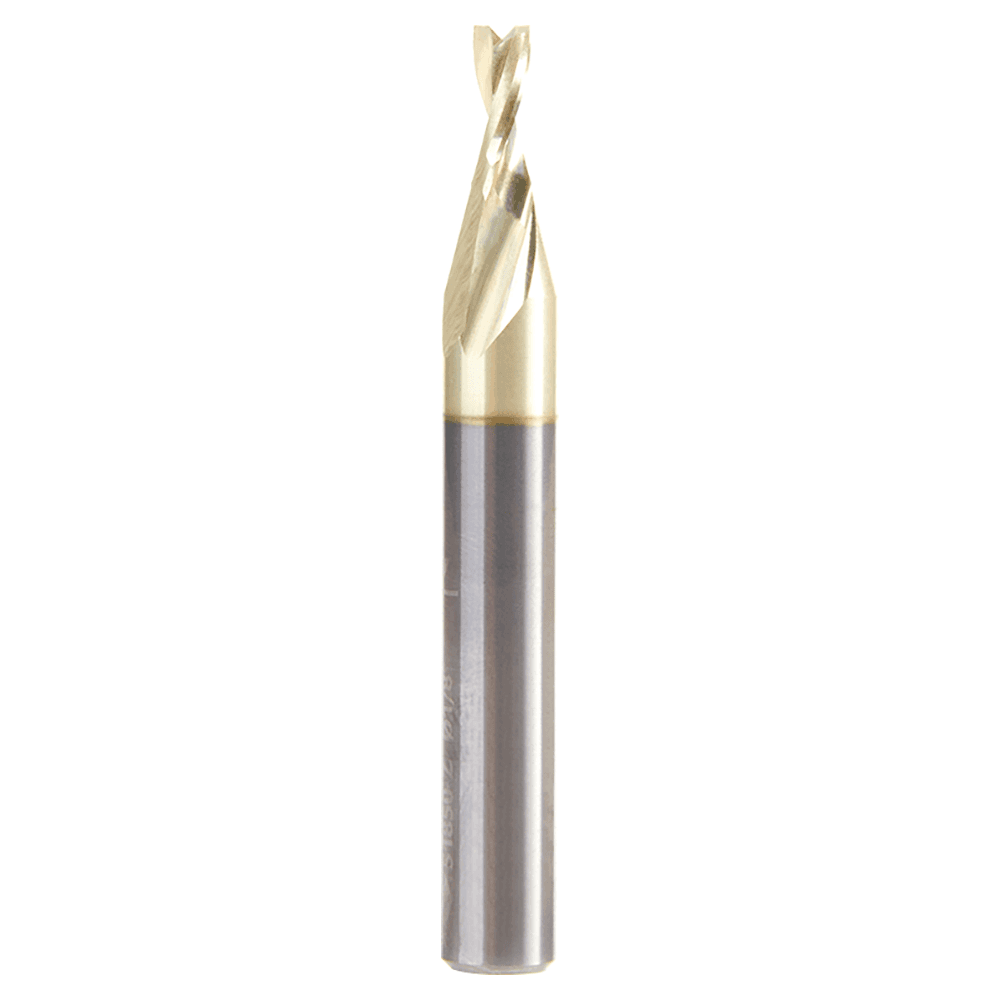 1/8" x 2" x 1/4" Up-Cut 'O' Aluminum Cutting CNC Spiral Router Bit, 2-Flute, 1/4" shank Alt 1 - Image