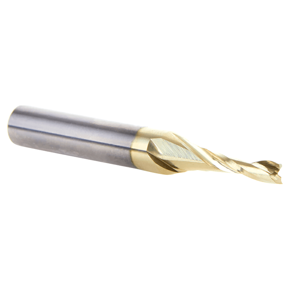 1/8" x 2" x 1/2" Up-Cut 'O' Aluminum Cutting CNC Spiral Router Bit, 2-Flute, 1/4" shank Alt 3 - Image