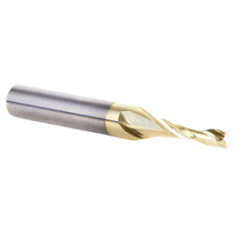 1/8" x 2" x 1/2" Up-Cut 'O' Aluminum Cutting CNC Spiral Router Bit, 2-Flute, 1/4" shank Alt 3 - Image
