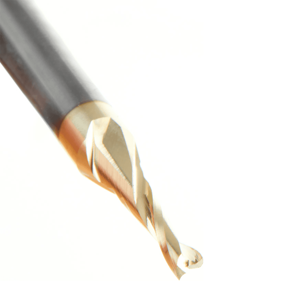 1/8" x 2" x 1/2" Up-Cut 'O' Aluminum Cutting CNC Spiral Router Bit, 2-Flute, 1/4" shank Alt 4 - Image