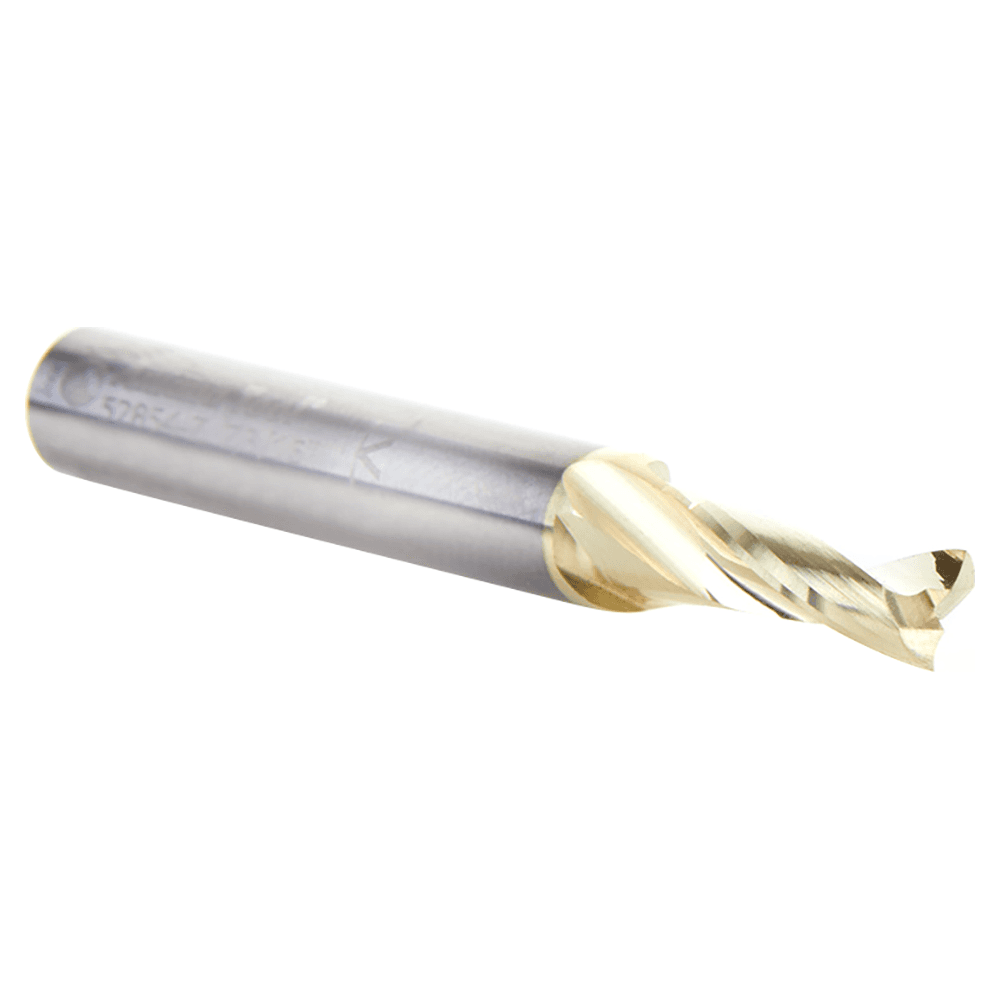 3/16" x 2" x 1/2" Up-Cut 'O' Aluminum Cutting CNC Spiral Router Bit, 2-Flute, 1/4" shank Alt 3 - Image