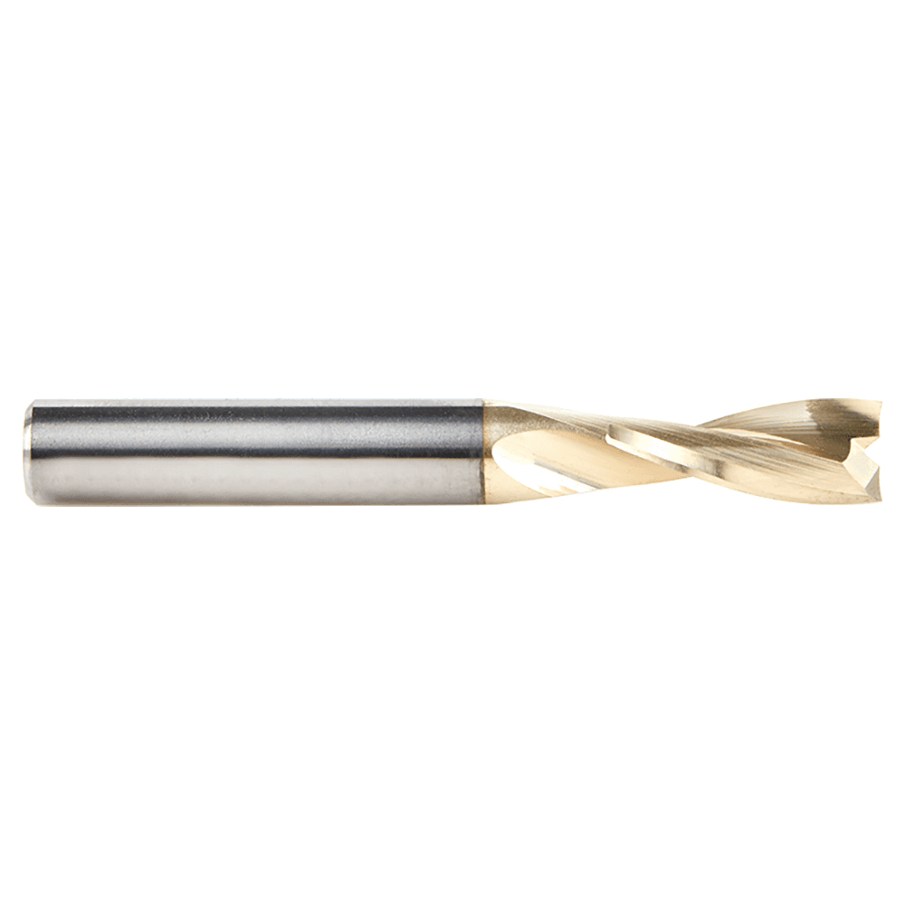 1/4" x 2" x 5/8" Up-Cut 'O' Aluminum Cutting CNC Spiral Router Bit, 2-Flute, 1/4" shank Alt 2 - Image