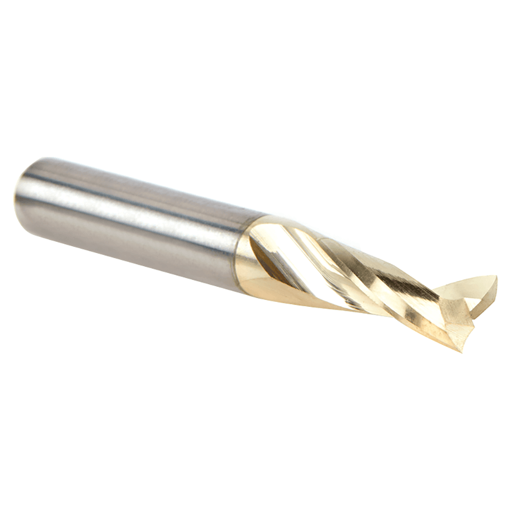 1/4" x 2" x 5/8" Up-Cut 'O' Aluminum Cutting CNC Spiral Router Bit, 2-Flute, 1/4" shank Alt 3 - Image
