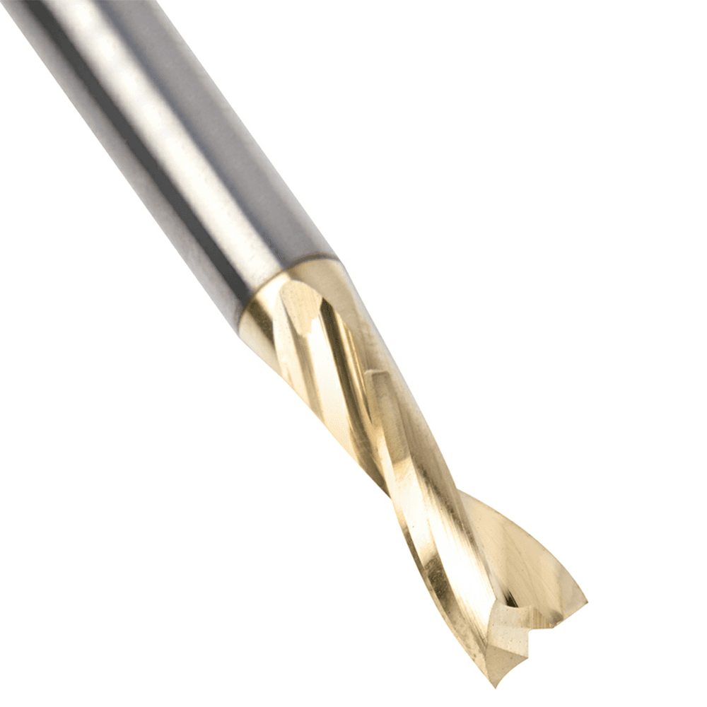 1/4" x 2" x 5/8" Up-Cut 'O' Aluminum Cutting CNC Spiral Router Bit, 2-Flute, 1/4" shank Alt 5 - Image