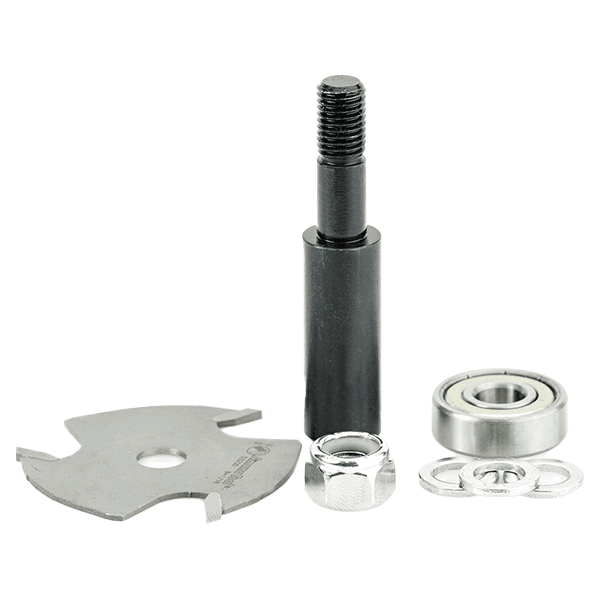 1-7/8" Dia x 1/16" 3-Wing Slotting Cutter Assembly, 1/2" Shank Main - Image