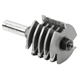 1-7/8" Dia x 1-3/8" Carbide Tipped Box Joint, 1/2" Shank with Upper BB 3-Flute, Set Alt 3 - Image