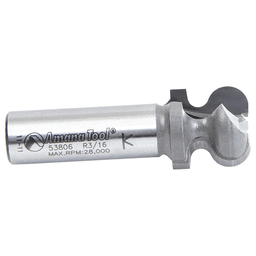 3/4" Dia x 3/4" Carbide Tipped Finger Grip Bit, 3/32" x 3/16" Radius, 1/2" Shank Alt 2 - Image