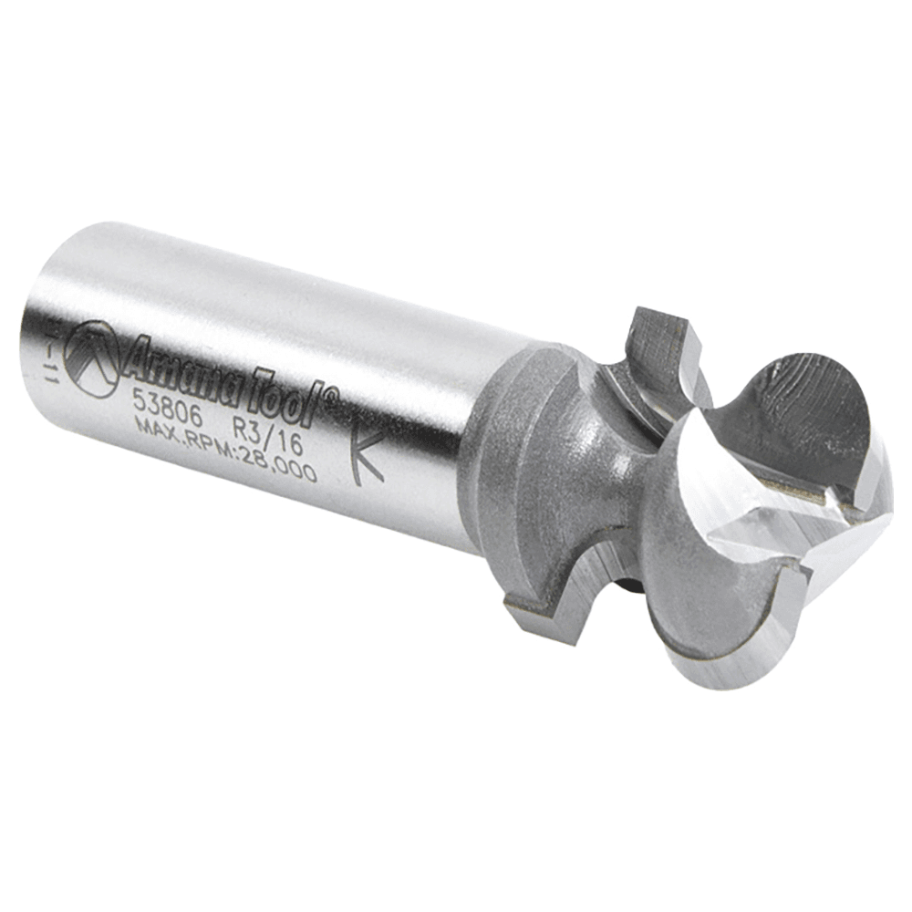 3/4" Dia x 3/4" Carbide Tipped Finger Grip Bit, 3/32" x 3/16" Radius, 1/2" Shank Alt 3 - Image