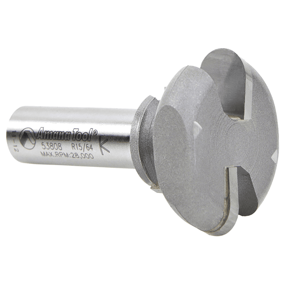 1-1/2" Dia x 13/16" Carbide Tipped Finger Grip Bit, 5/64" x 15/64" Radius, 1/2" Shank Alt 3 - Image