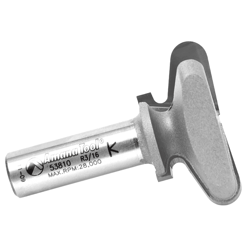 1-3/4" Dia x 13/16" Carbide Tipped Finger Grip Bit, 3/32" x 3/16" Radius, 1/2" Shank Alt 2 - Image