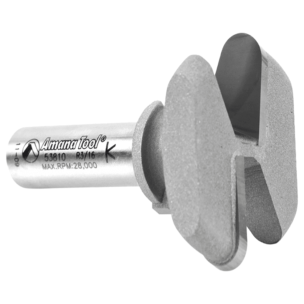 1-3/4" Dia x 13/16" Carbide Tipped Finger Grip Bit, 3/32" x 3/16" Radius, 1/2" Shank Alt 3 - Image